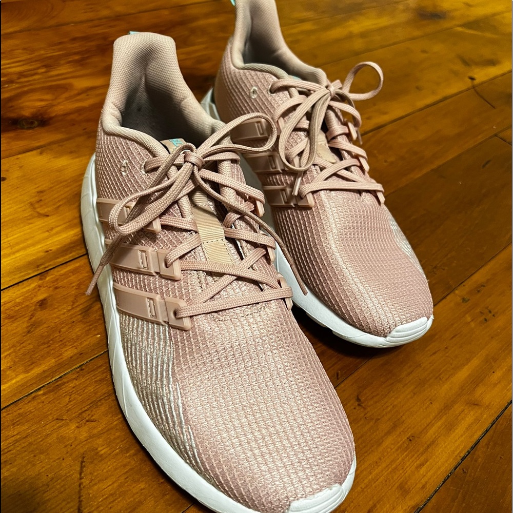 Adidas Womens Questar Flow Light Pink Mesh Sneakers Shoes Size 10.5 M Running